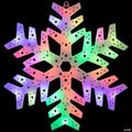Northlight 15" LED Color Changing Christmas Snowflake Window Silhouette