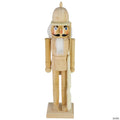Northlight 15" Unfinished Paintable Wooden Christmas Nutcracker with Rifle