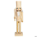 Northlight 15" Unfinished Paintable Wooden Christmas Nutcracker with Sword