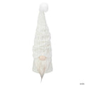 Northlight 16" LED Lighted White Knit Gnome Christmas Figure