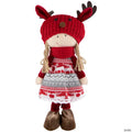 Northlight 16" Little Nordic Girl in Moose Antler Hat Christmas Figure