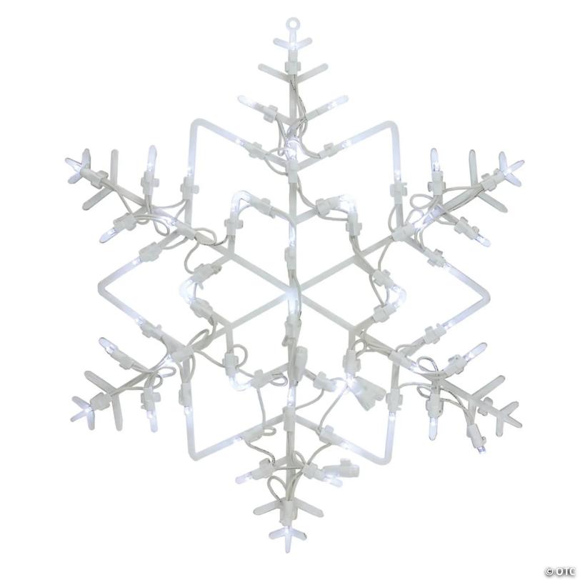 Northlight 18" LED Lighted Snowflake Christmas Window Silhouette Decoration