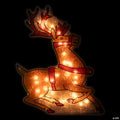 Northlight 18" Lighted Brown Reindeer Christmas Window Silhouette Decoration