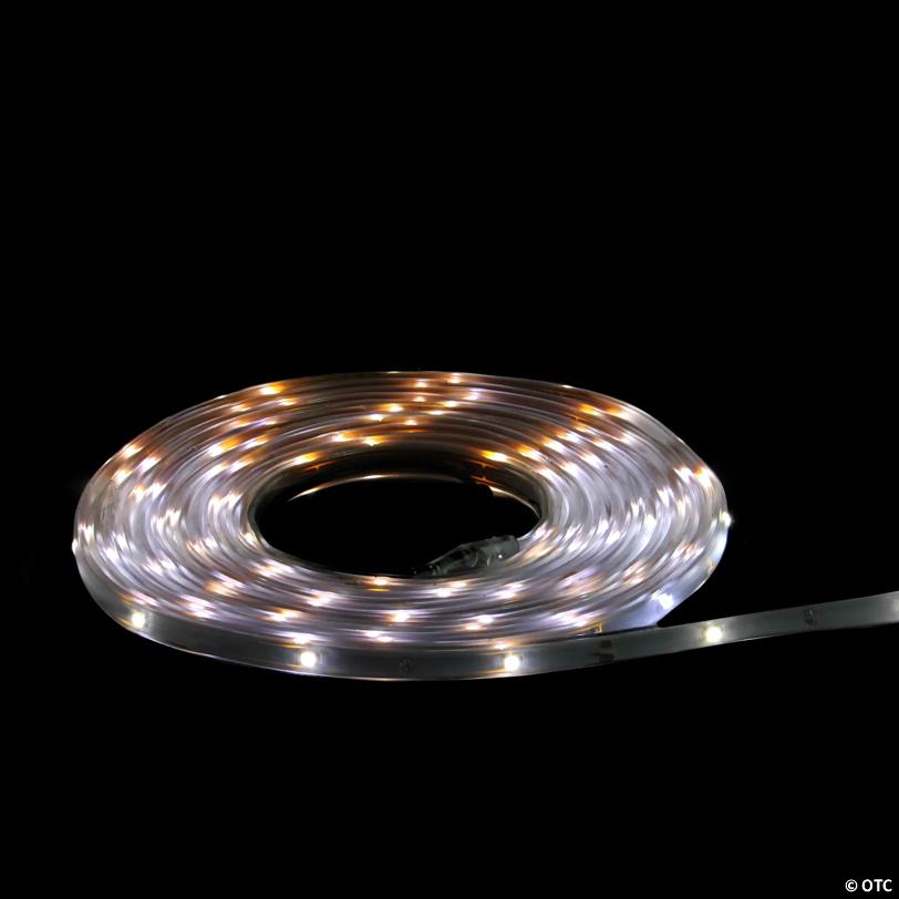 Northlight 18' Pure White LED Outdoor Christmas Linear Tape Lighting - White Finish