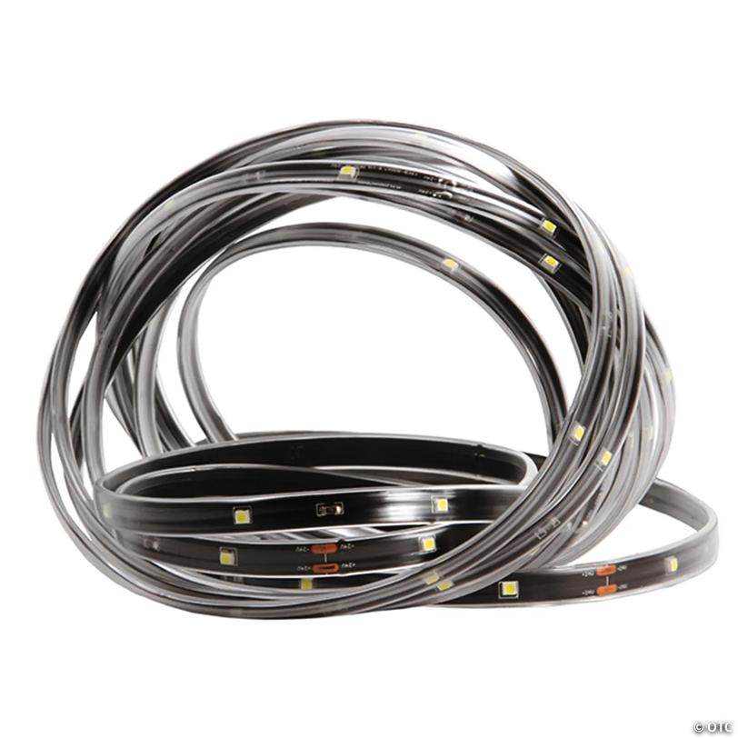 Northlight 18' Red LED Outdoor Christmas Linear Tape Lighting - Black Finish
