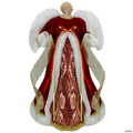Northlight 18" Red and Gold Angel in a Dress Christmas Tree Topper - Unlit