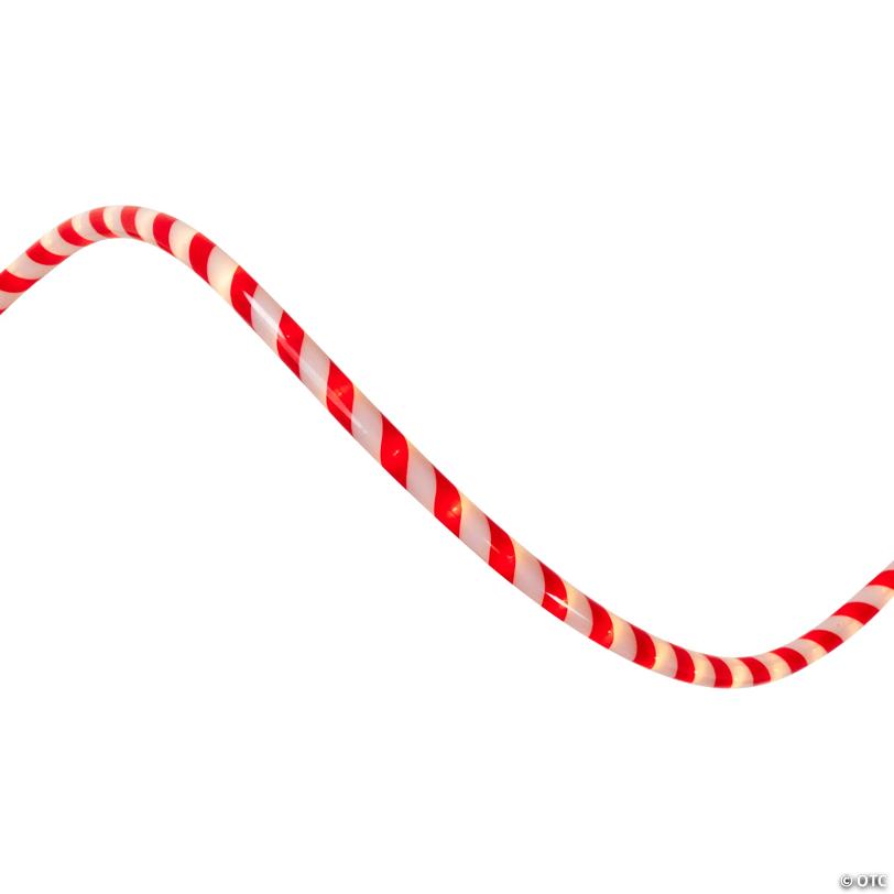 Northlight 18' Red and White Striped Candy Cane Christmas Rope Light