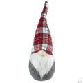 Northlight 19" Gray Plaid Chubby Gnome Christmas Decoration