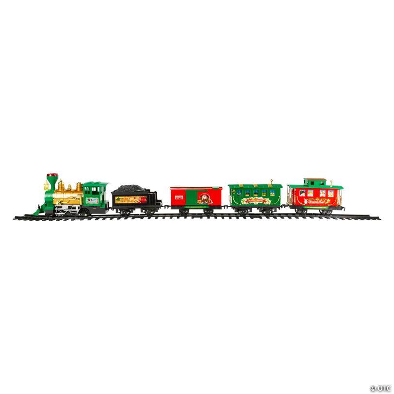Northlight 21-Piece Battery Operated Lighted & Animated Christmas Express Train Set with Sound