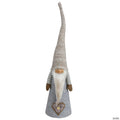 Northlight 21" Gray and Beige Cone Boy Christmas Gnome Figure