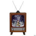 Northlight 21" LED Lighted Musical Snowing Windmill TV Set  Decoration