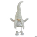 Northlight 24.5" White and Beige Sparkling Serena Christmas Gnome