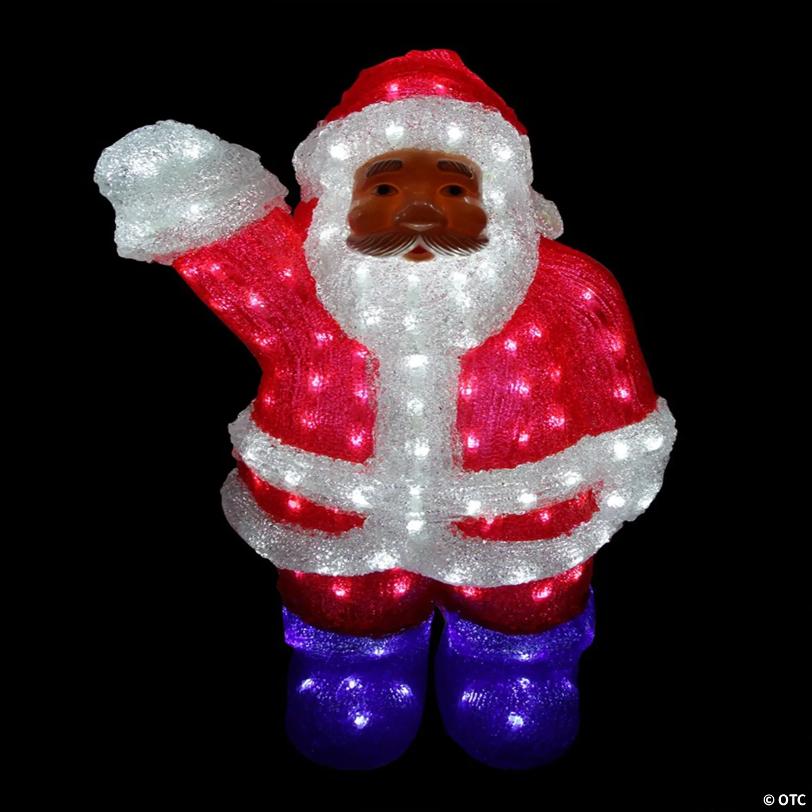 Northlight 24" Lighted Commercial Grade Acrylic Santa Claus Christmas Display Decoration