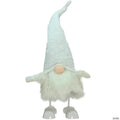 Northlight 24" Pure White Sparkling Saul Bobble Action Christmas Gnome
