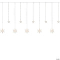 Northlight 250 Clear LED Star and Snowflake Window Curtain Christmas Lights - 15ft Clear Wire