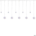 Northlight 250 Multi-Color LED Star and Snowflake Window Curtain Christmas Lights - 16ft Clear Wire