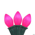 Northlight 25-Count Opaque Pink C7 Christmas Light Set  24 ft Green Wire