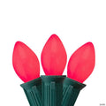 Northlight 25-Count Opaque Pink C7 Christmas Lights Set  24ft Green Wire