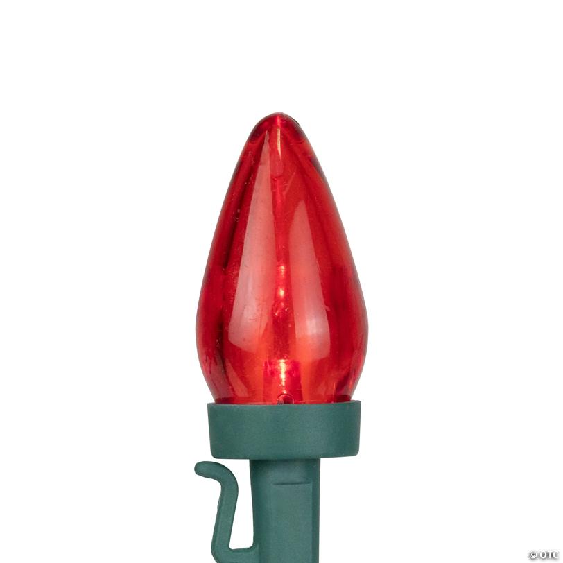 Northlight 25 Red and White LED C7 Christmas Lights - 16 ft Green Wire
