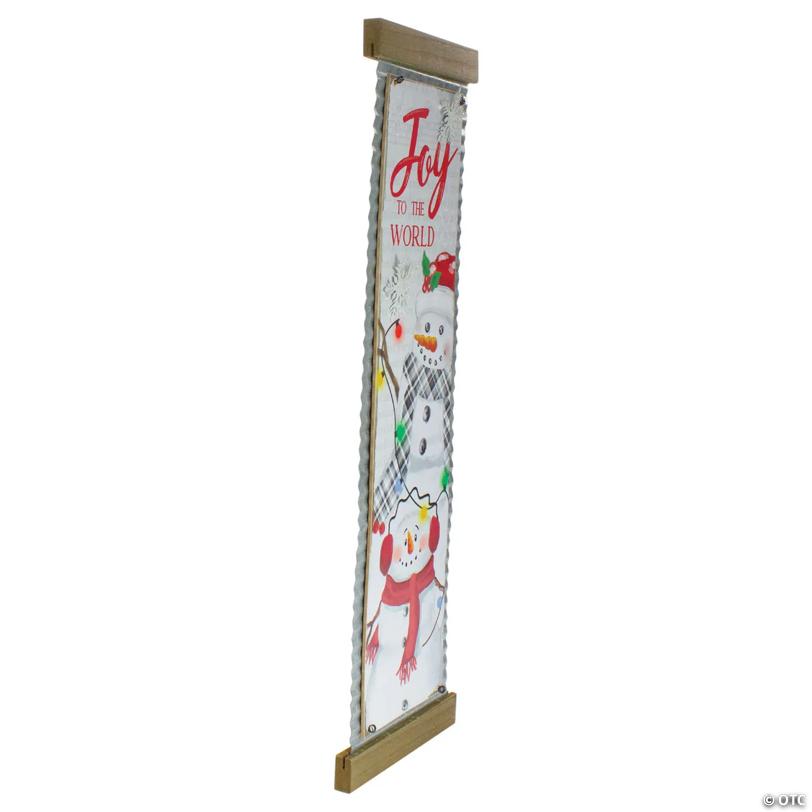 Northlight 26" Joy to the World Galvanized Christmas Wall Décor