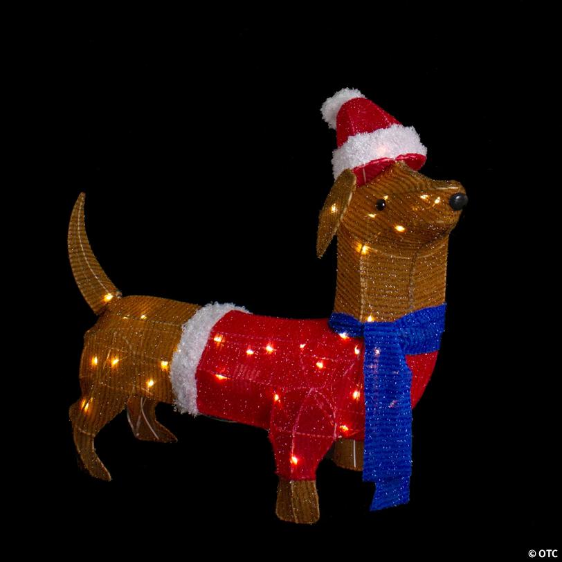 Northlight 26" LED Lighted Dachshund Dog Outdoor Christmas Decoration