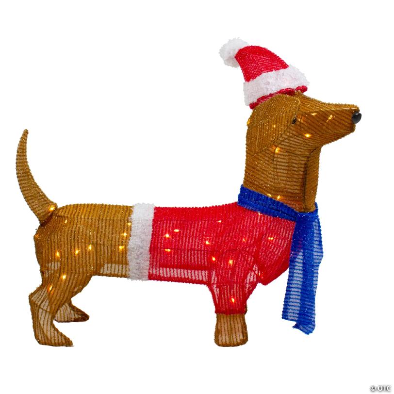 Northlight 26" LED Lighted Dachshund Dog Outdoor Christmas Decoration
