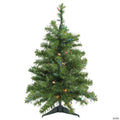 Northlight 2' Pre-Lit Medium Canadian Pine Artificial Christmas Tree  Multi Lights