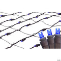 Northlight 2' x 8' Blue LED Tree Trunk Wrap Christmas Net Lights - Brown Wire