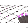 Northlight 2' x 8' Pink LED Net Style Tree Trunk Wrap Christmas Net Lights - Brown Wire