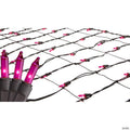 Northlight 2' x 8' Pink Mini Net Style Tree Trunk Wrap Christmas Net Lights - Brown Wire