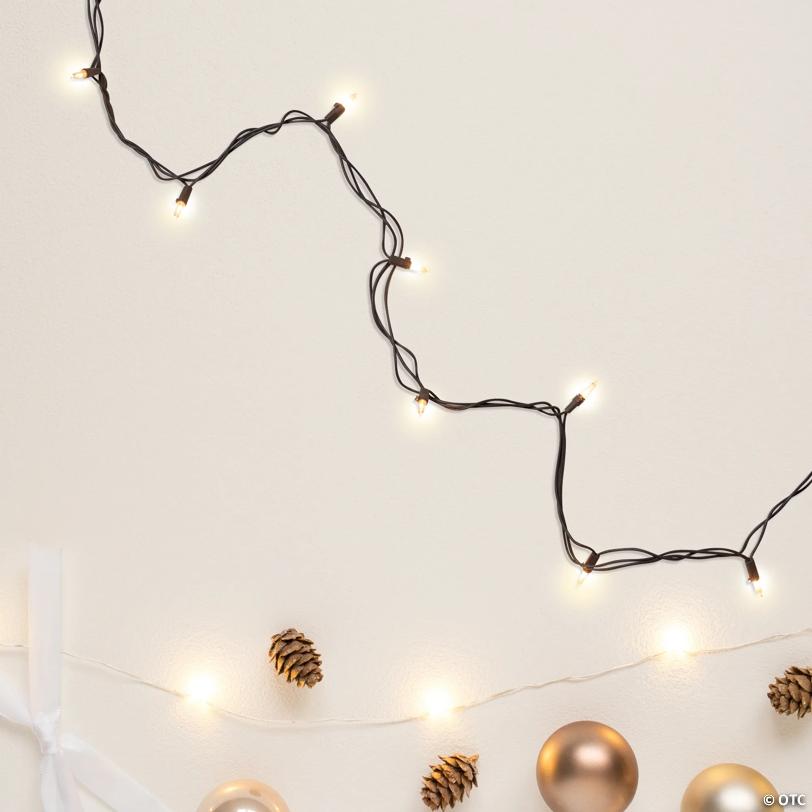 Northlight 300-Count Clear Mini Christmas Lights Set  62.25ft Brown Wire