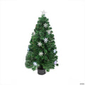 Northlight 3' Pre-Lit Color Changing Fiber Optic Artificial Christmas Tree with Snowflakes - Multi Color Lights