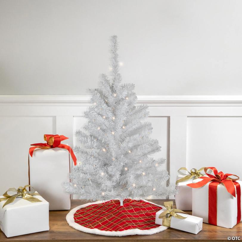 Northlight 3' Pre-Lit LED Medium Pine Artificial Christmas Tree - Clear Lights
