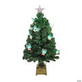 Northlight 3' Pre-Lit Medium Profile Holly Berries Artificial Christmas Tree - Multi-Color LED Lights