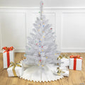 Northlight 3' Pre-Lit Snow White Artificial Christmas Tree  Multi Lights