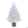 Northlight 3' Pre-Lit White Fiber Optic Artificial Christmas Tree  White Lights