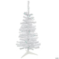 Northlight 3' Pre-Lit Woodbury White Pine Slim Artificial Christmas Tree  Green Lights