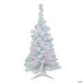 Northlight 3' Pre-lit Rockport White Pine Artificial Christmas Tree  Pink Lights