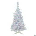 Northlight 3' Pre-lit Rockport White Pine Artificial Christmas Tree  Purple Lights