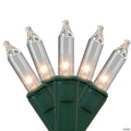 Northlight 450 Clear Mini Christmas Lights - 90ft Green Wire