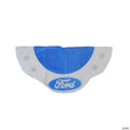 Northlight 45.5" Blue and White Ford Scalloped Christmas Tree Skirt
