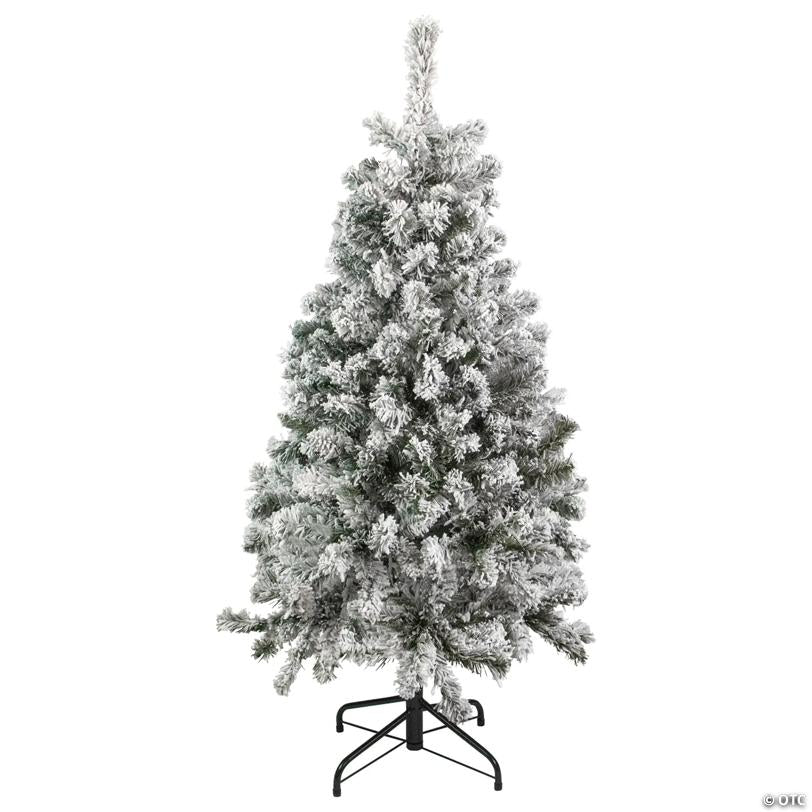 Northlight 4.5' Flocked Madison Pine Artificial Christmas Tree  Unlit