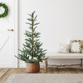 Northlight 4.5' Pre-Lit LED Layered Nordmann Fir Artificial Christmas Tree  Warm Clear Lights