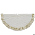 Northlight 48" Beige and Ivory Contemporary Christmas Tree Skirt