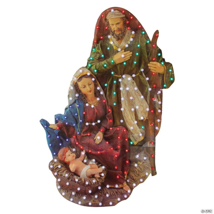 Northlight 48" LED Lighted Holy Family Christmas Nativity Scene Outdoor Decoration
