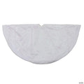 Northlight 48" White Iridescent Glitter Snowflake Christmas Tree Skirt