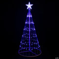 Northlight 4' Blue LED Lighted Christmas Tree Cone Outdoor Yard Decor