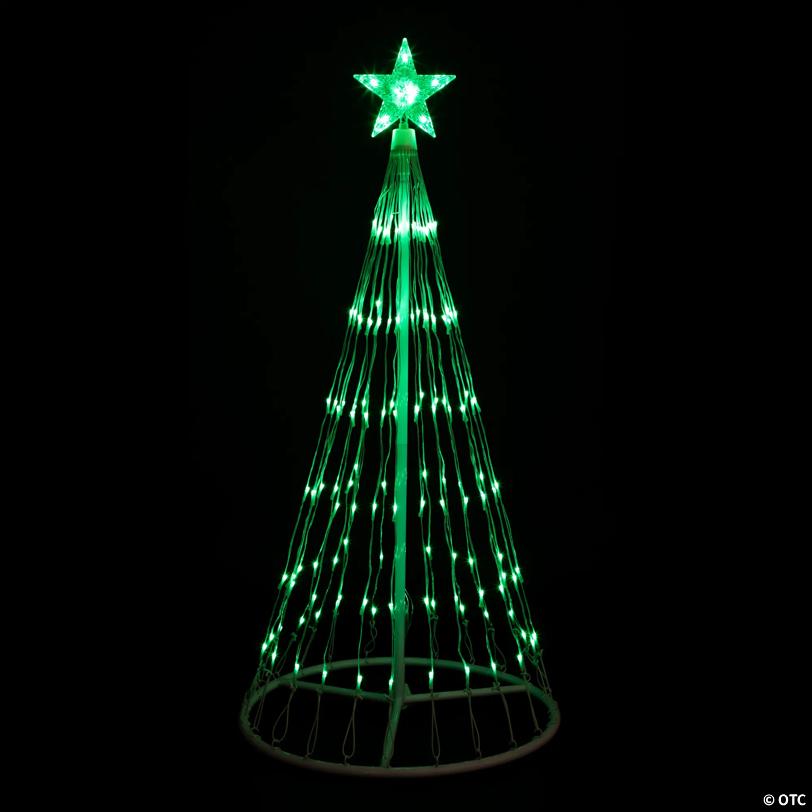 Northlight 4' Green LED Lighted Christmas Tree Show Cone Outdoor Decoration