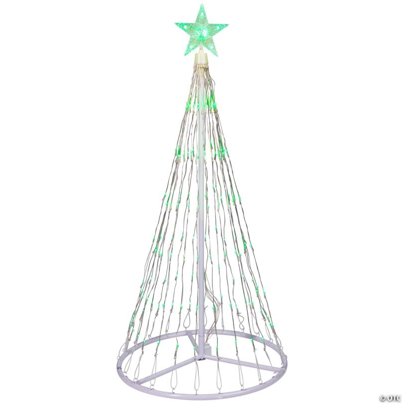 Northlight 4' Green LED Lighted Christmas Tree Show Cone Outdoor Decoration
