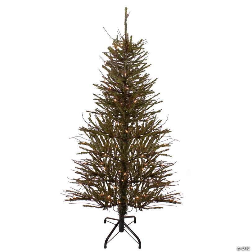 Northlight 4' Medium Warsaw Twig Artificial Christmas Tree - Clear Lights